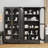 70.87"H Tall White Glass Display Cainbet with 4 Adjustable Shelves-669758045