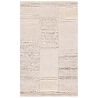 Tapis en coton touffeté à la main Manhattan en ivoire / beige Manhattan