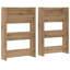 Wall Shoe Cabinets With Shelf 2 Pcs Engineered Wood-1473550487