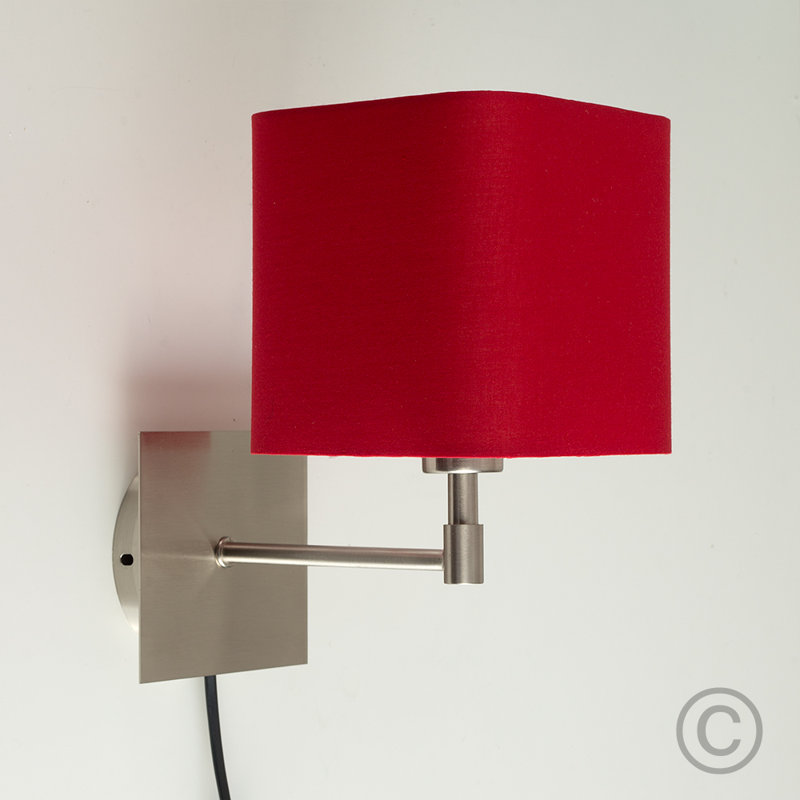 Alsfeld Plug-in Armed Sconce, No, Red