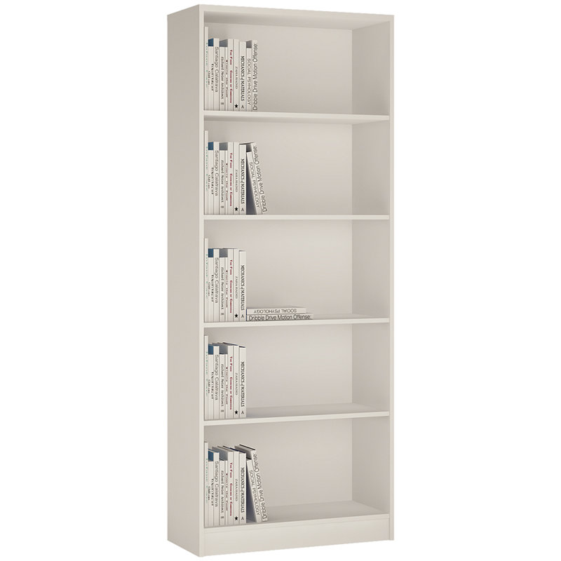 79cm W Standard Bookcase, Pearl White