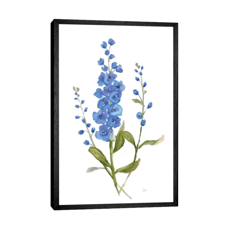 Petite Botanical I - Painting on Canvas, Black Framed, 152.5 cm H x 101.5 cm W