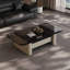 Italian rectangular tempered glass coffee table-110977720