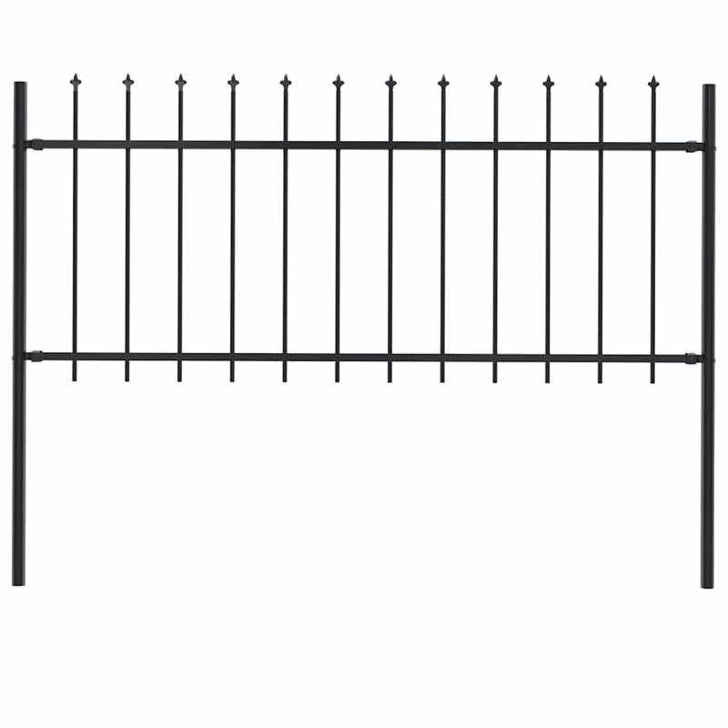 Raziya 2D Garden Picket Fence Panel, 1m H x 1.8m W