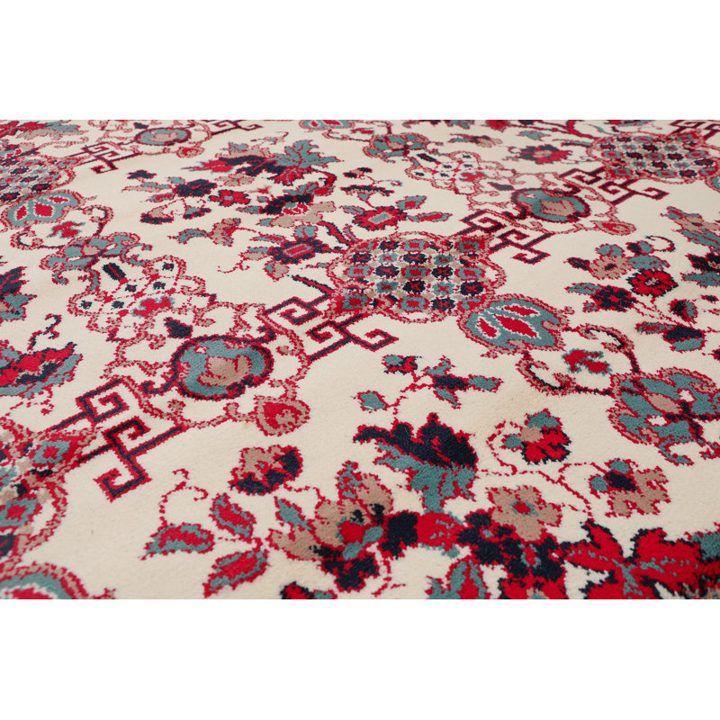 Tapis oriental aqua/brun clair/crème traditionnel Ahrens