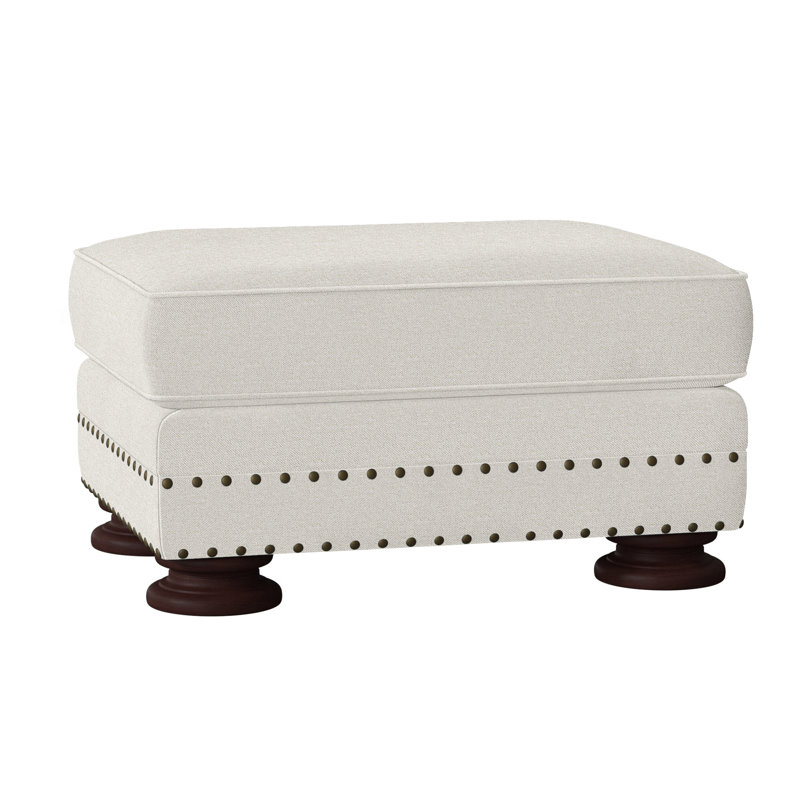 Foster 32" Rectangle Standard Ottoman, Mocha, White 5555-000