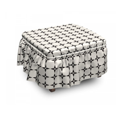 Housse pour repose-pieds geometry stars