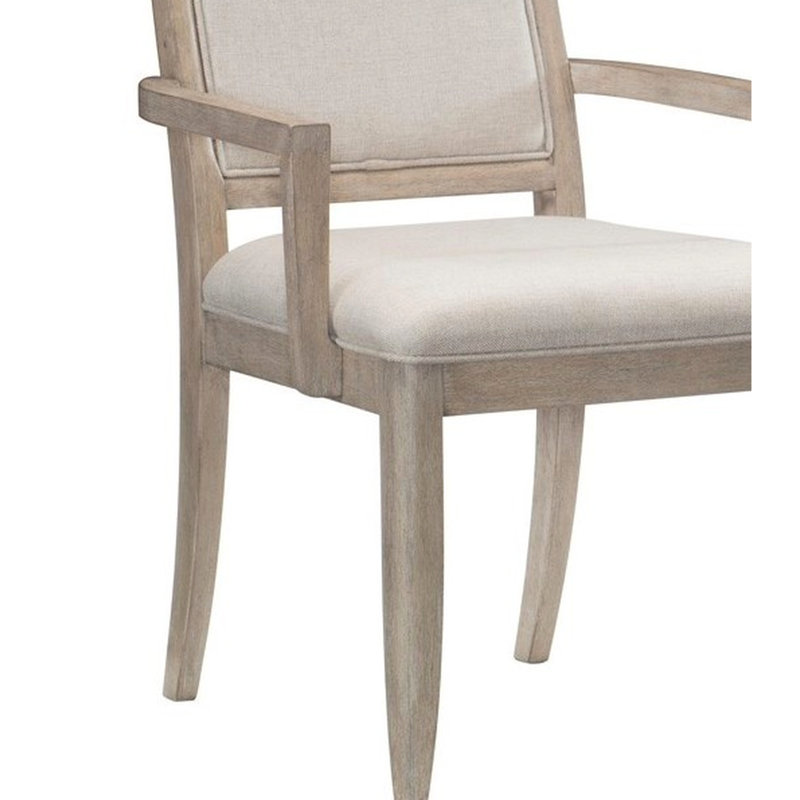 Ensemble de 2 fauteuils modernes et modernes, siège et dossier rembourrés en bois gris