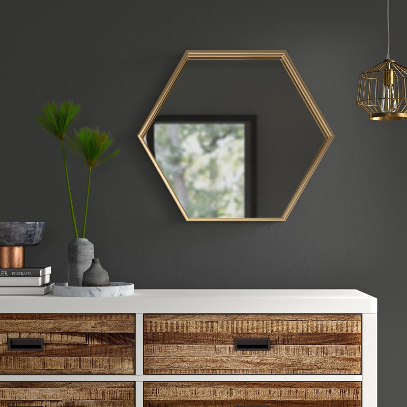 Miroir d'appoint Schaub, Doré