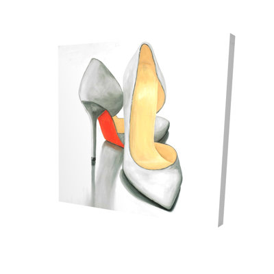 Gray High Heel Ready-to-Wear Canvas | Home Decor Fashion
