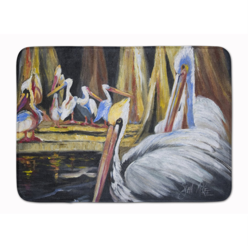 Tapis pour salle de bain en mousse à mémoire de forme pelican