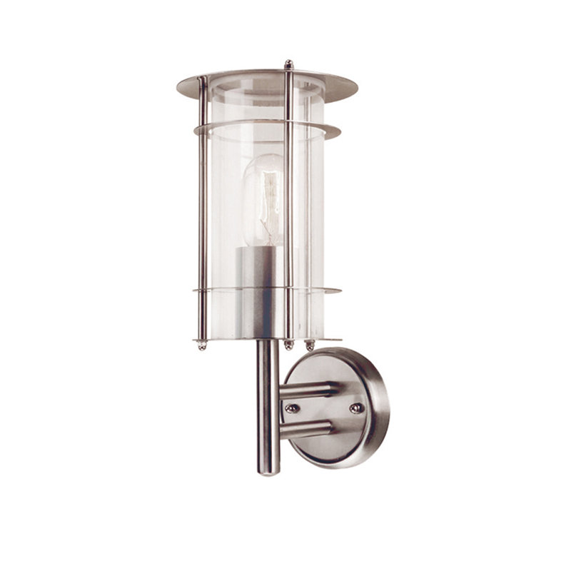 Browerville Stainless Steel Outdoor Wall Lantern