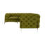 Chesterfield Corner Sofa L-Shape  with Gold Metal Legs-420624075-420588192