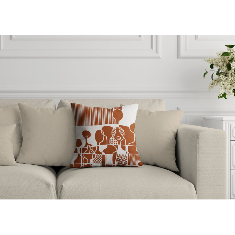 Housse de coussin et insert Ori Oudtoor, L 17 po x H 17 po, Orange
