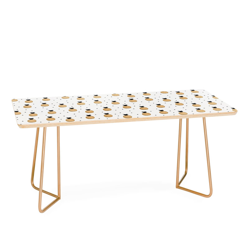 Pineapples Coffee Table, Gold