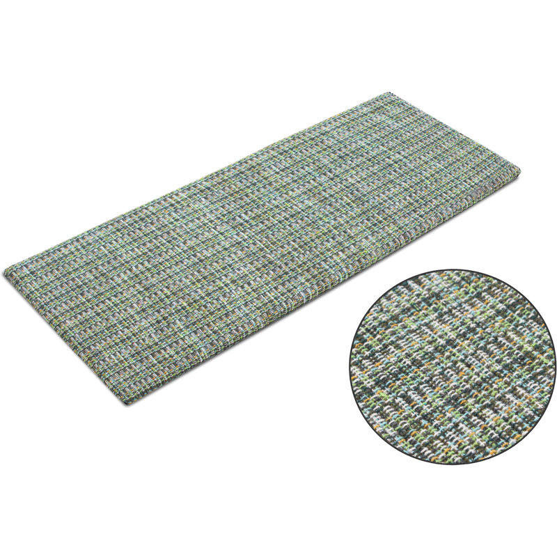 Kamariyon Solid Color Anti-Fatigue Non-Skid Kitchen Mat, Green