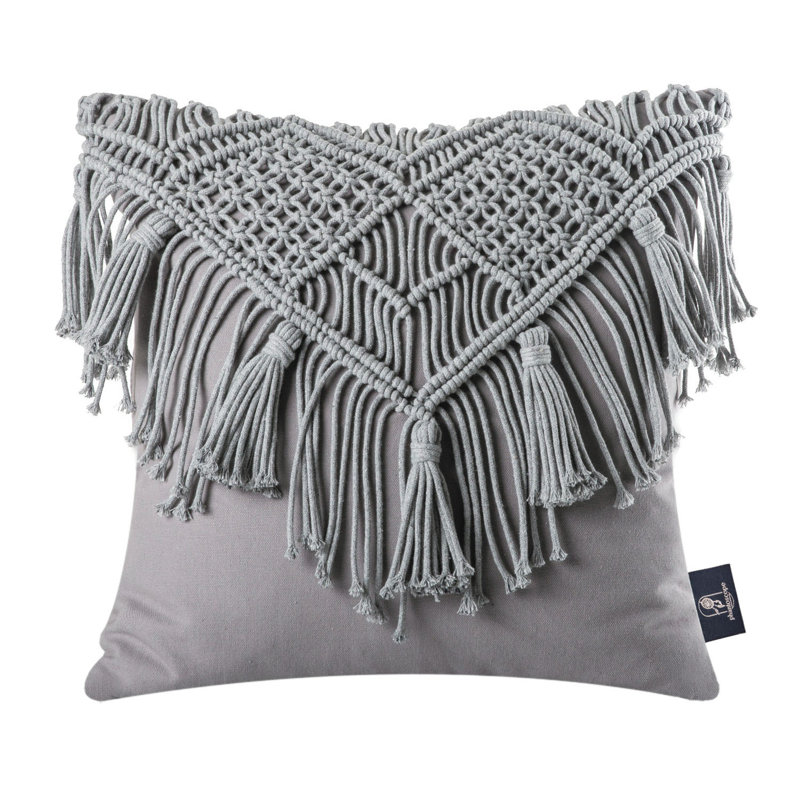 Abstract Square Throw, Gray