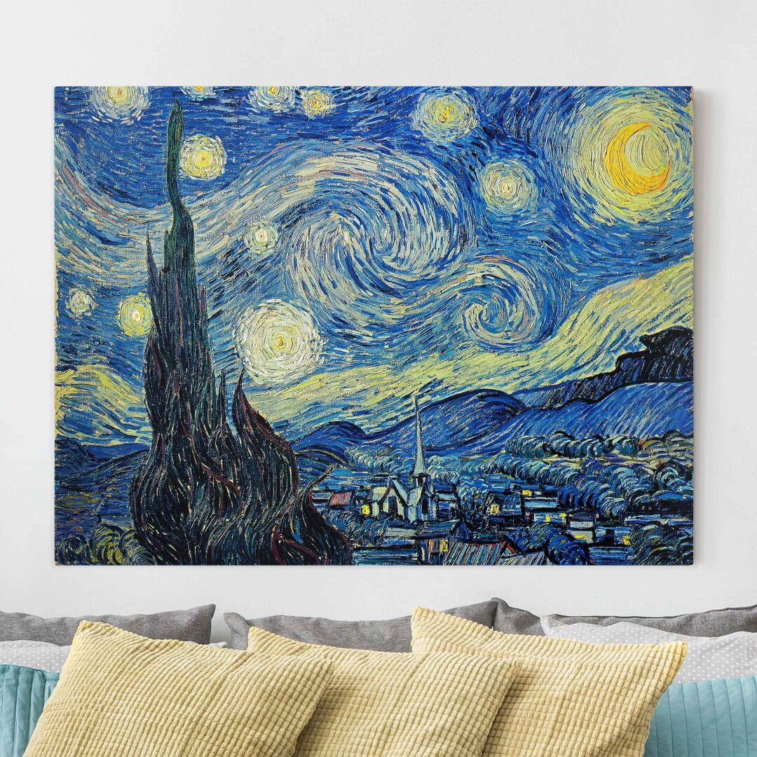 Leinwandbild Die Sternennacht von Vincent Van Gogh