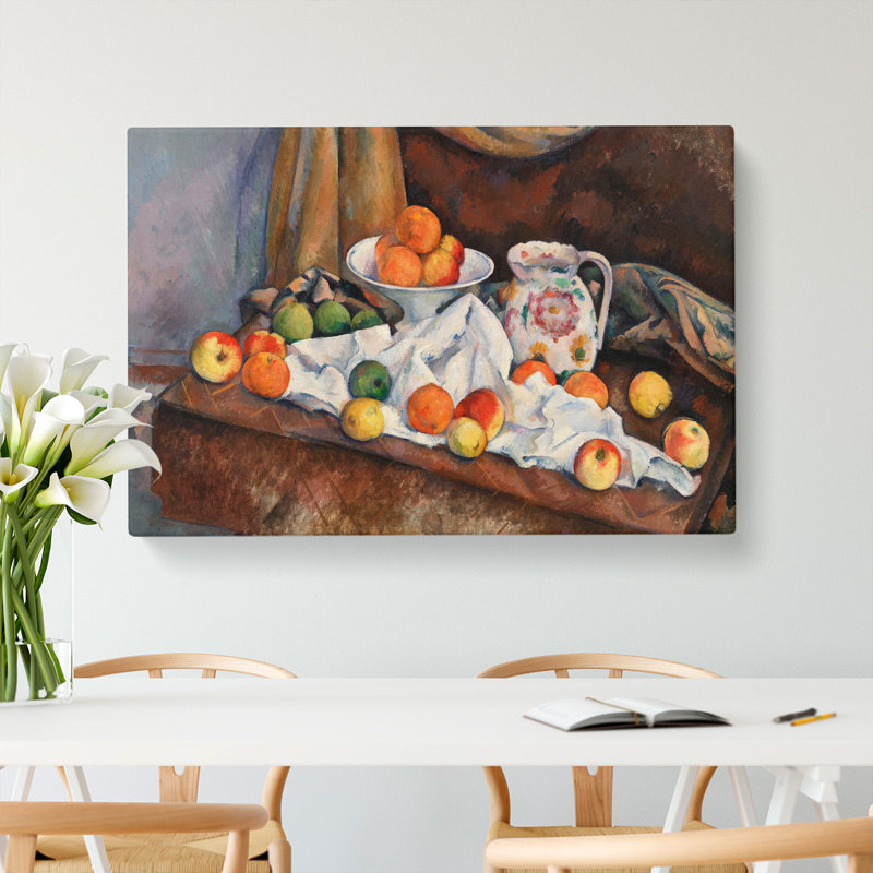 Still Life with Apples and Oranges by Paul Cezanne - Wrapped Canvas, 40cm H x 60cm W x 3cm D