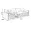 Canapé modulaire gris 94,49 po-129442261