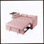 Canapé-lit en velours rose-983767599