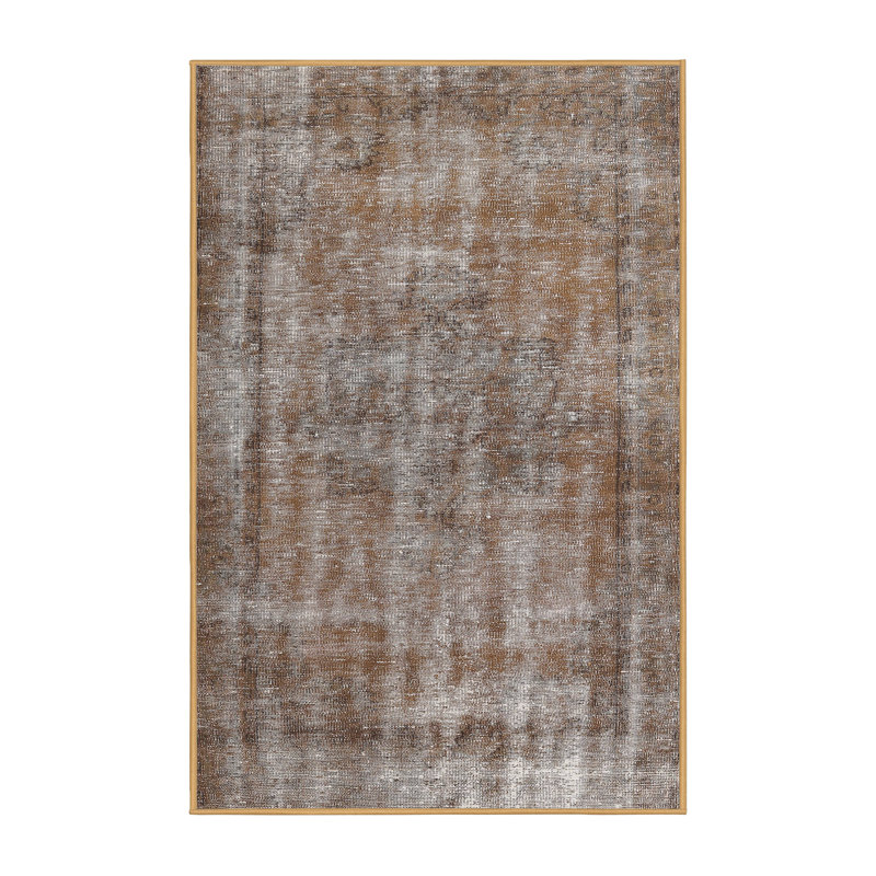 Tapis oriental brun / gris, Rectangle 6 pi x 9 pi