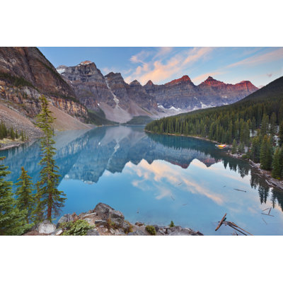 Moraine Lake At Sunrise by Sara_winter - Print