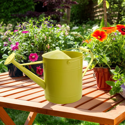 Arrosoir d'extérieur avec poignée pour décoration de jardin - Accessoire de jardin pour fleurs de patio, plantes de porche ou parterre de fleurs - 20 po