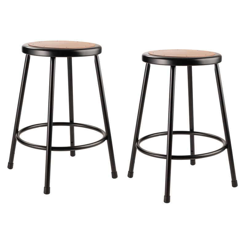 Heavy Duty Shop Stool, Black, 24"