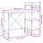 vidaXL Computer Desk with Shelves Writing Study Desk Furniture for Office-154100186