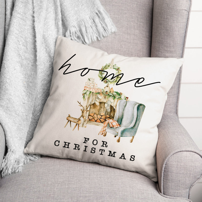 No Decorative Addition Reversible Throw Pillow, 16" x 16"
