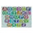 Ambesonne Letter Tempered Glass Cutting Board Colourful Alphabet Set Multicolor