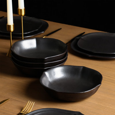 Stone Lain Baskerville 12-Piece Dinnerware Set Stoneware