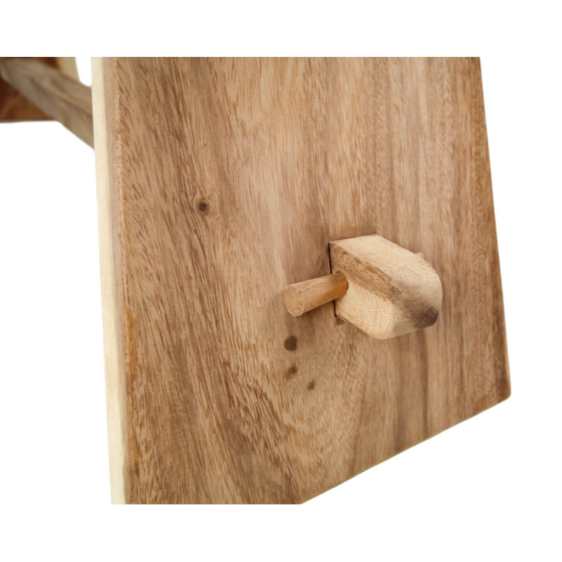 Yellow Pine Solid Wood Bench, H47cm x W150cm x D30cm