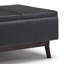 Repose-pieds capitonné rectangulaire Mid-Century avec plateau Owen-2119259917