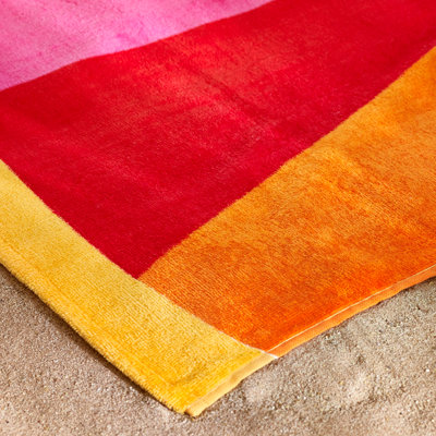 Hello Summer Cotton Beach Towel