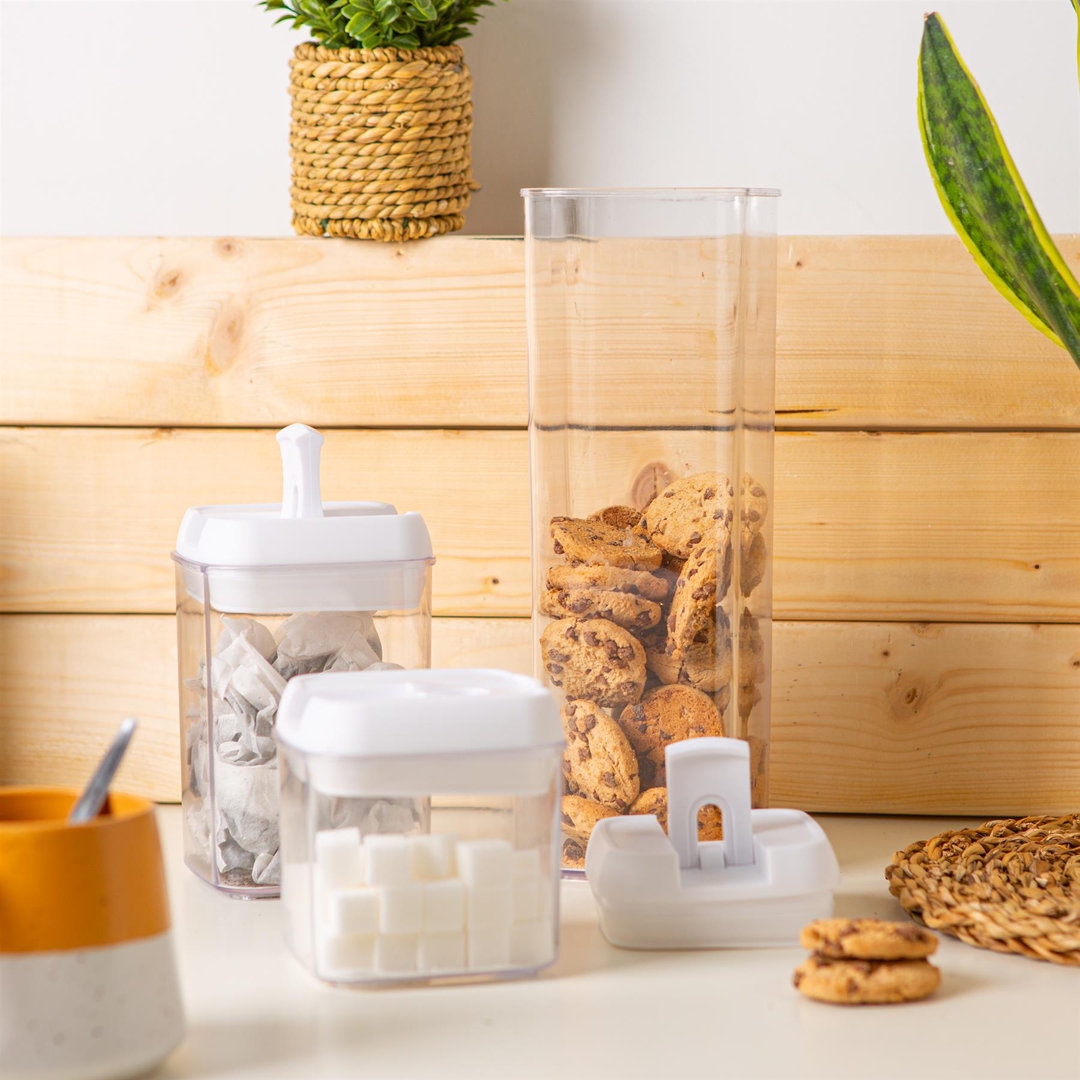Argon Tableware - Flip Lock Food Storage Containers Set (3 Sizes)