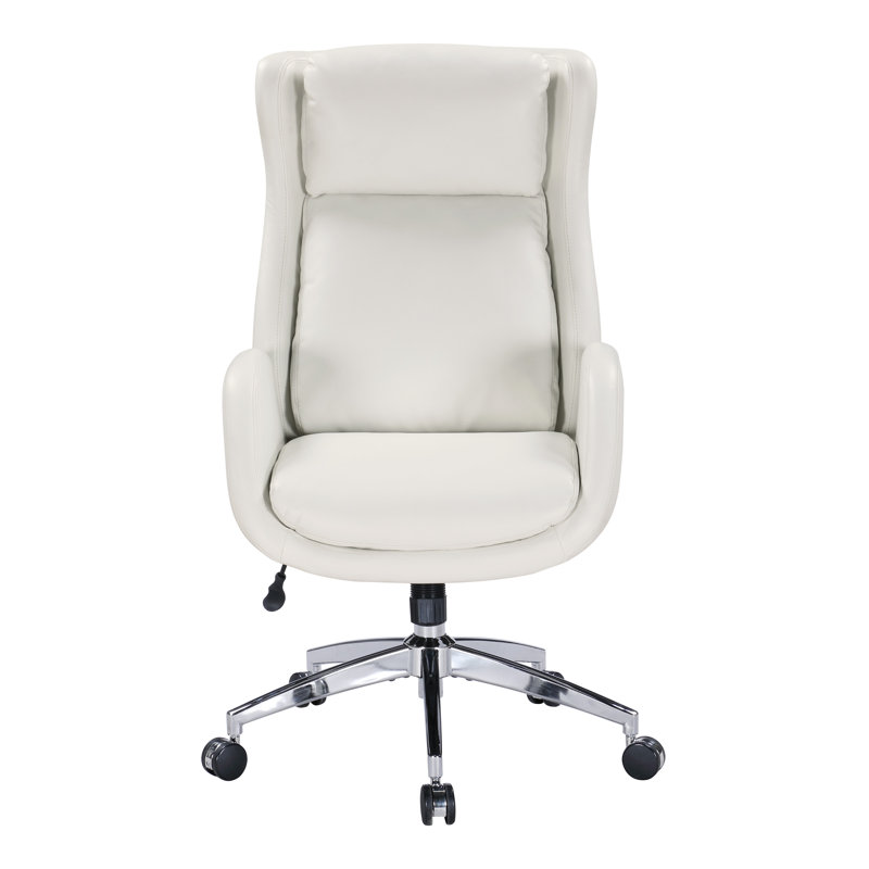 Fauteuil de direction avec appui-tête Blanchard, Blanc