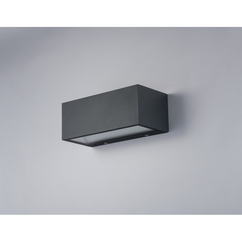 Bredevoort 10.8cm H Integrated LED Outdoor Flush Mount, Anthracite