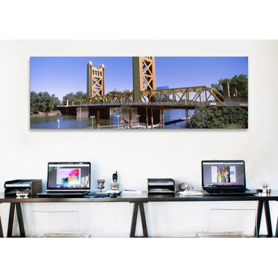 «Tower Bridge», Sacramento, Californie, reproduction de photo sur toile tendue