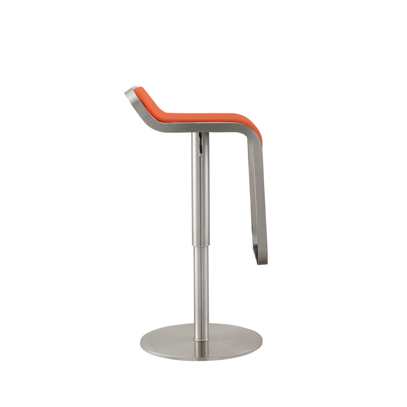 Tabouret à hauteur réglable Silvestr, Orange