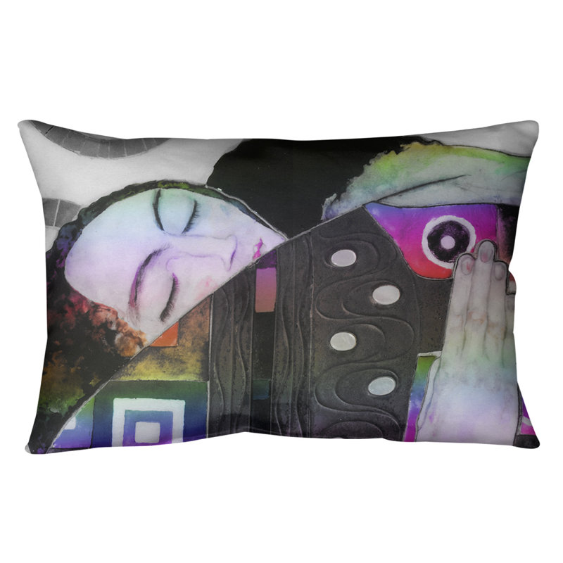 Coussin de support lombaire, Duvet synthétique, 20 po x 14 po, Arc-en-ciel