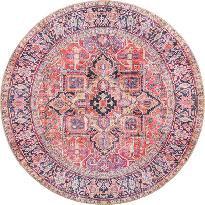 Tapis traditionnel rouge clair