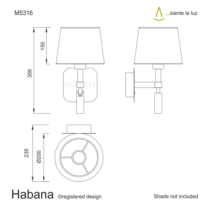 Spataro LED Wallchiere, White