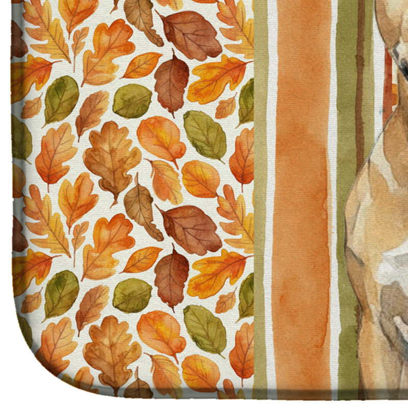 Tapis de séchage d'automne Faw Staffordshire Bull Terrier
