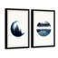 « Forest Mountain Reflection » par Parvez Taj, ensemble de 2 reproductions d’art encadrées sur papier-1054151975