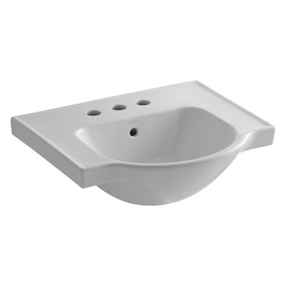Veer Ceramic Pedestal Bathroom Sink with Overflow