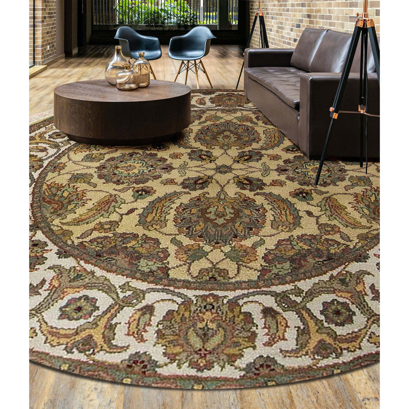Trinity One-of-a-Kind Round 4'2" X 4'2" Hand Knotted Area Rug