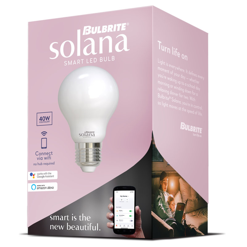 Solana Frosted White Smart LED Edison Bulb