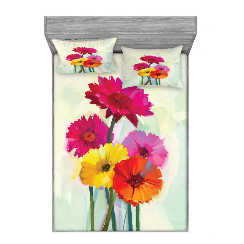 Microfiber Sheet Set, Full Sheet Set with Fitted Sheet